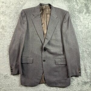 Corneliani Saks Fifth Ave Mens 52R 42US Virgin Wool Cashmere Tweed Blazer Italy